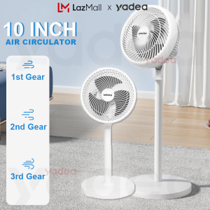 2in1 Adjustable Height Air Circulation Stand Fan with 3 Speeds and Strong Wind Kipas Berdiri Murah