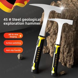 MONLEYTA | Professional Geophysical Prospecting Hammer Multi Functional Home Use Sharp Head Flat Head Mountain Climbing Stone Mining Hammer