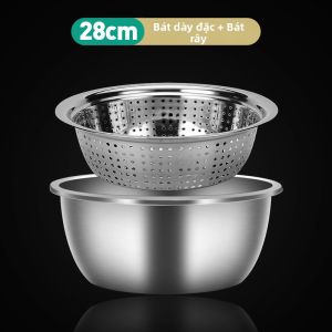 Bộ Bát Trộn Inox Đạt Tiêu Chuẩn Thực Phẩm