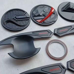 Paket Variasi Handle Door Outer Pintu Tank Cover Honda Brio 2012 - 2017 Hitam Doof