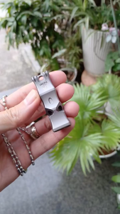 Còi titan Tacray 2 lỗ loại dài