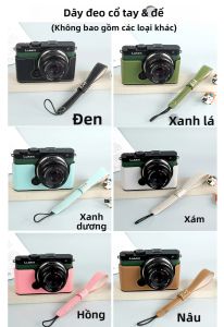NiYi Focus | Túi Đựng Máy Ảnh Bằng Da Nhân Tạo Cho Panasonic Lumix S9 Túi Đeo Vai Nửa Đế Có Lỗ Mở Phía Dưới Túi Chống Trượt Bộ Phụ Kiện Studio Ảnh