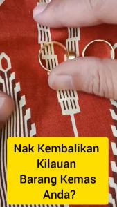Pencuci Emas 916 Emas 999 Pencuci Perak Pembersih Emas Perak Pembersih Perhiasan Emas Perak Kain Pengilap Emas Perak Polishing Cloth Silver & Gold 11x16cm WKM