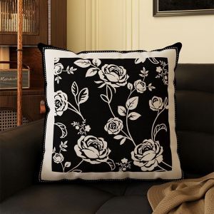 Retro Light Luxury Green Throw Pillow Medium American Style Antique Maillard Sofa Backrest Mattress Bedside Cushion