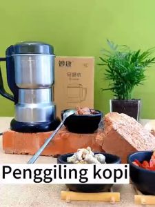 Ada jaminan 300W 3 detik menjadi bubuk Penggiling kopi Penggiling bumbu Blender Bumbu Dapur (Electric Coffee Grinder Mesin bubuk/tepung Penggiling kopi Grinder Herbal Biji Kacang Obat Mesin Giling Grinder Elektrik)