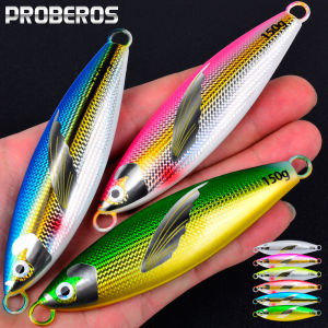 Proberos 1Pc Saltwater Jigs Fishing Lures Saltwater Fishing Lure with Corrosion-Resistant Carbon for Tuna Salmon Grouper