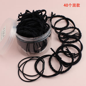 Headband Female Summer South Korea Rubber Band Female Hair-Binding Mori Girl Cute Leather Case Young Adult Bow Hair Rope Hair Ring Headdress