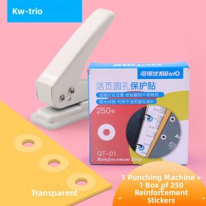 LFSHAONVXIN | Hole Reinforcement Stickers for Transparent Binder Punch Repair 250 Pieces