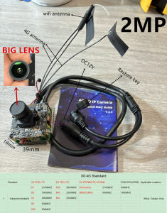 Mini 4G Camera CCTV P2P Onvif Audio DIY 3G 4G SIM Camera Module Chip Board LTE Cat 4 4G Wireless IP Camera P2P For Camhipro APP