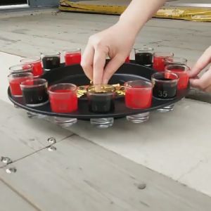 พร้อมส่ง เกมส์ปาร์ตี้ เกมหมุนรูเล็ต หมุนวงล้อ Drinking Roulette เกมส์เสี่ยงดวง