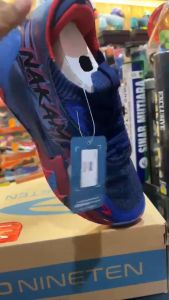 910 Nineten Sepatu Basket Pria Nakami Vol2 Biru Navy Merah