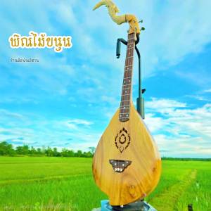 พิณโปร่ง ไม้ขนุนทำจากไม้ชิ้นเดียว คัดสรรไม้ อย่างดี ใส่เหล็กขันคอ ลูกบิด สแตนเลสแบบดี