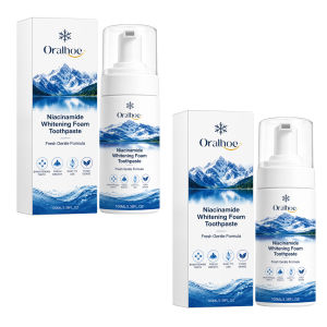 oralhoe | Oralhoe Niacinamide Whitening Foam Toothpaste Remove Braces Stains Reduce Bad Breath Mouth Cleaning Refreshing Oral Hygiene Care
