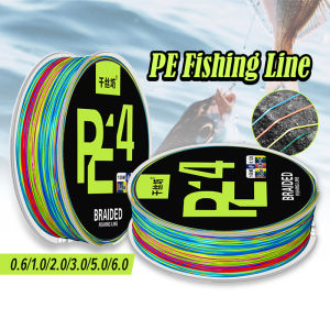 Proberos Braided Fishing Line PE 100M x4 Fishing Tali Pancing Benang Pancing Braid 10lb 4 Stands 4 Sulam Super Strong Lines for Freshwater Saltwater