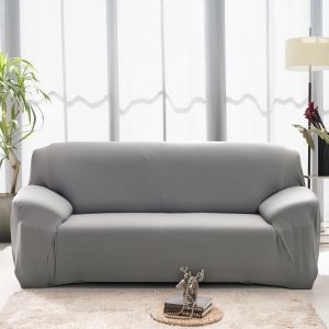Áo Phủ Ghế Sofa Chất Liệu Lụa Sữa Co Giãn Màu Trơn - 1/2/3/4 Chỗ Ngồi Phòng Khách Bảo Vệ Đồ Nội Thất Bằng Polyester