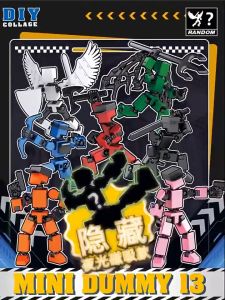 3D Printed Action Figure Lucky Dummy 13 Multi Joint Figure Movable Robot Doll Toy DIY Assembly Model
