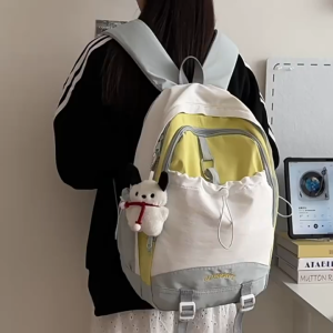 Balo thời trang hàn quốc với chất liệu vảo nylon cao cấp chống nước phù hợp đi học đi chơi du lịch
