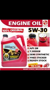 S2U Original Perodua Engine Oil 5W-30 4Liter Semi Synthetic Myvi Lagi Best 1.3 1.5 Icon Alza Minyak Hitam Enjin Kereta