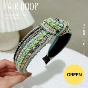 Bando Simpul Korea Motif Etnik Untuk Wanita