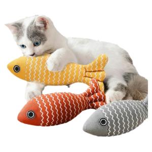 VOA | Interactive Cat Toys Catnip Fish Toy Teething Stick Kitten Scratching Board