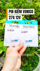 Pin Kiềm Voniko Alkaline 27A 12V Cao Cấp (Vỉ 1 Viên)