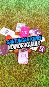Gantungan Kunci Kamar / Hotel / Kost Gantungan Kunci Berwarna Gantungan Kunci Akrilik