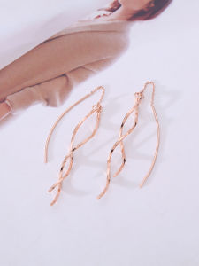 S925 Sterling Silver Long Dangle Earrings Women Slimming Face Effect Tassel Ear Jewelry Fashionable Korean Style  out