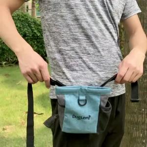 Dog Treat Bag Pet Snack Pouch with Waist Belt Training Walking Portable Outdoor Walking Dog Snack Bag Pet Storage Waist Pack