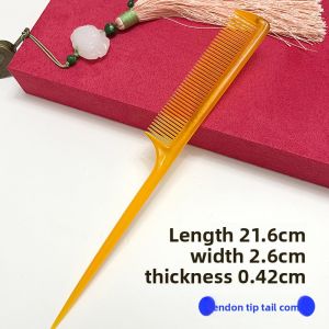 Thickened Wide-Toothed Bull Horn Comb Anti-Static for Men And Women Home Use Hair Care Portable Makeup Brush for Family Use