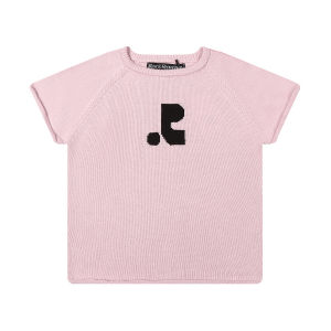 Short Sleeve Knitted T-Shirt Shoulder Insert Design Casual Style Cotton Comfortable Breathable Summer Top for Women