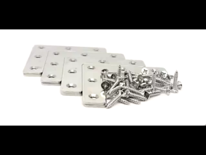 (10 PCS) Corner Brace Angle Bracket L-Shape/ T-Shape Stainless Steel Flat Mending Plate Premier Hardware