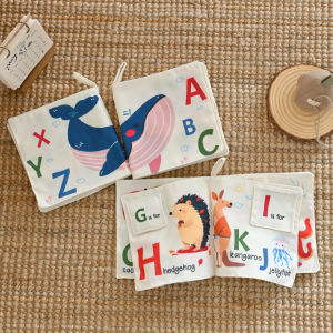 Tear-Resistant Early Education English Alphabet Cloth Book