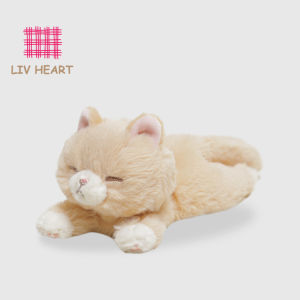 LIV HEART | Cute Orange Cat Plush Toy for Sleeping