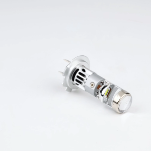 XSTORM 2pcs 100W 25000LM H7 LED Projector Car Bulb Mini Lens 1:1 Wireless Plug&Play Canbus 6500K Auto Motorcycle H7 LED Car Headlight Lens with Fan