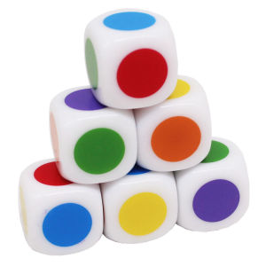 Color Printed Dice for Teaching