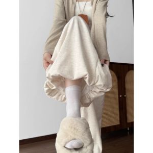 Quần Dài Rộng Rãi Thoải Mái Cho Nữ Quần Dài Ống Rộng Phong Cách Thường Ngày Quần Áo Làm Việc Bằng Vải Polyester