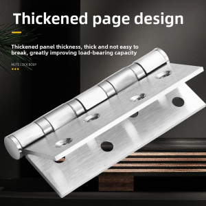 Silent Hinge For Cabinet Door Window Stainless Steel Quiet Smooth Bearing