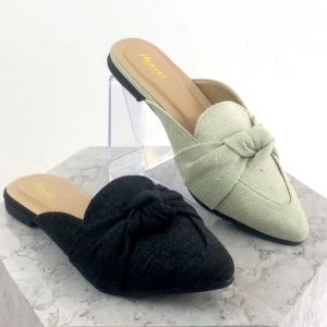 Heaves - Sepatu Flat Wanita Elmura Black - Flat Shoes Wanita Premium