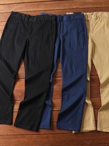 Washed Denim Casual Pants Mens Spring Summer Slim Fit Breathable Elastic Straight Leg Pants Fashionable Urban Style Youth