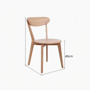 SHANMUMUZUO | Modern Minimalist Nordic White Oak Dining Chair