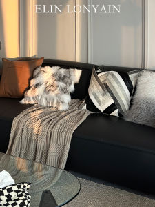 ELIN LONYAIN | Modern Minimalist Black and White Sofa Pillows Decorative Cushions