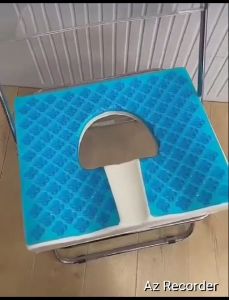 Bedsore Hemorrhoid Gel Cushion suitable for Bed Chair Car Wheelchair Breathe Freely Fiber Material T Shaped