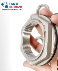 Khớp nối bồn nước inox 304 phi 60mm/ ép phi bồn inox Đại Thành đế phẳng phi 60mm