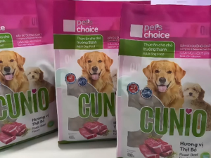 thức ăn Chó trưởng thành CUNIO 400g Combo 5túi và 10túi cung cấp dinh dưỡng cho lông và da óng mượt