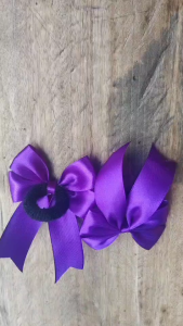 โบว์นักเรียน โบว์เด็ก (ยางรัดผม) เซ็ต2คู่4ชิ้น สำหรับเด็กอนุบาลและเด็กประถม มีหลายแบบให้เลือก