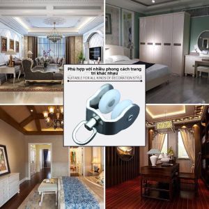 Defasilk | Silent Curtain Track with Dual Rails and Sliding Hooks