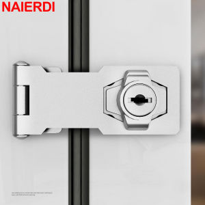 NAIERDI Hasp Lock Catch Latch Security Lock Zinc Alloy Twist Knob Keyed Door Lock with Keys for Drawer Cabinets Letter Box