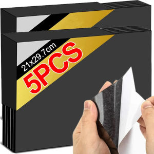 Dizoey 1-5PCS A4 Self-Adhesive Magnetic Sheet Sticker White Magnetic Mat For Refrigerator Photo Picture Cutting Fridge Magnet Organize