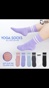 Kaos Kaki Yoga Panjang Wanita Anti Slip Gel