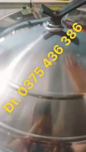 Nồi hấp bánh bao bánh flan pate giò chạy điện gia đình 3 tầng hấp có cảnh báo chống cháy khi hết nước 52cm